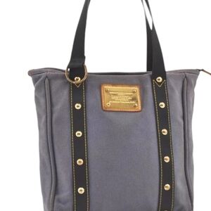 Louis Vuitton Antigua Cabas MM Blue Tote